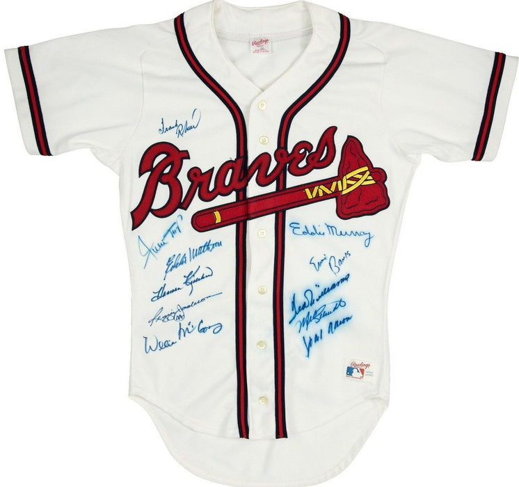 500 Home Run Club Signed Jersey Ted Williams Willie Mays Hank Aaron Beckett COA