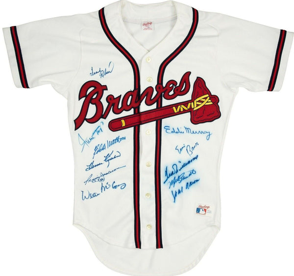 500 Home Run Club Signed Jersey Ted Williams Willie Mays Hank Aaron Beckett COA