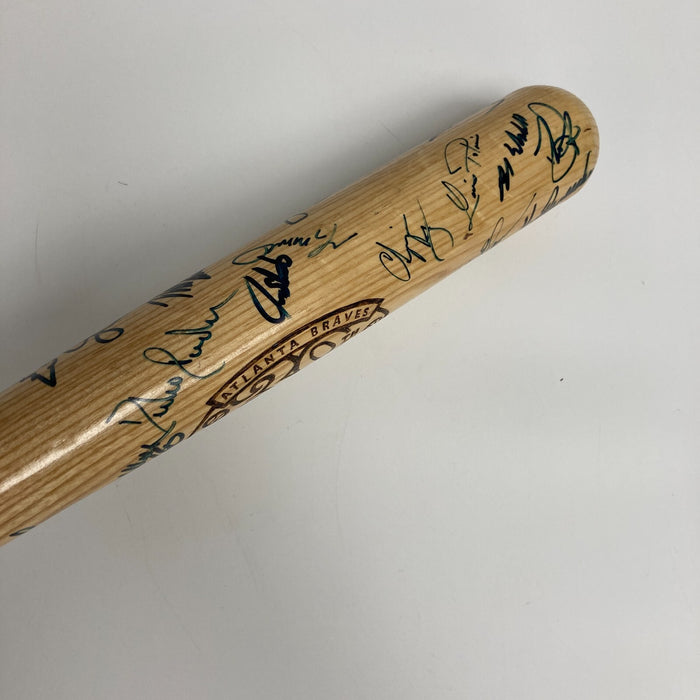 1995 Atlanta Braves World Series Champs Team Signed Baseball Bat JSA COA