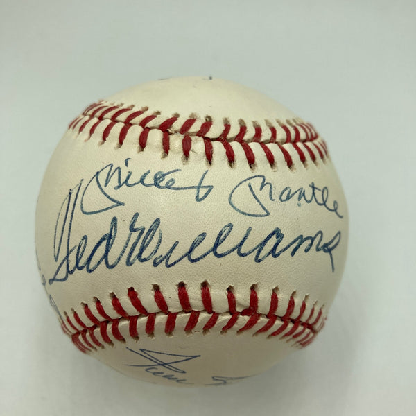 500 Home Run Signed Baseball Mickey Mantle Ted Williams Willie Mays 11 Sigs JSA