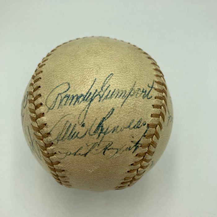 1947 New York Yankees World Series Champs Team Signed Baseball JSA COA