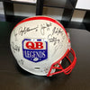 Johnny Unitas HOF Quarterback Legends Signed Full Size Helmet 18 Sigs JSA COA