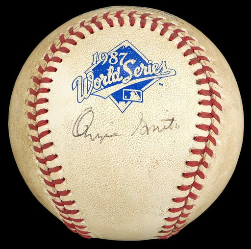 Ozzie Smith Signed 1987 World Series Game Used Baseball PSA DNA COA