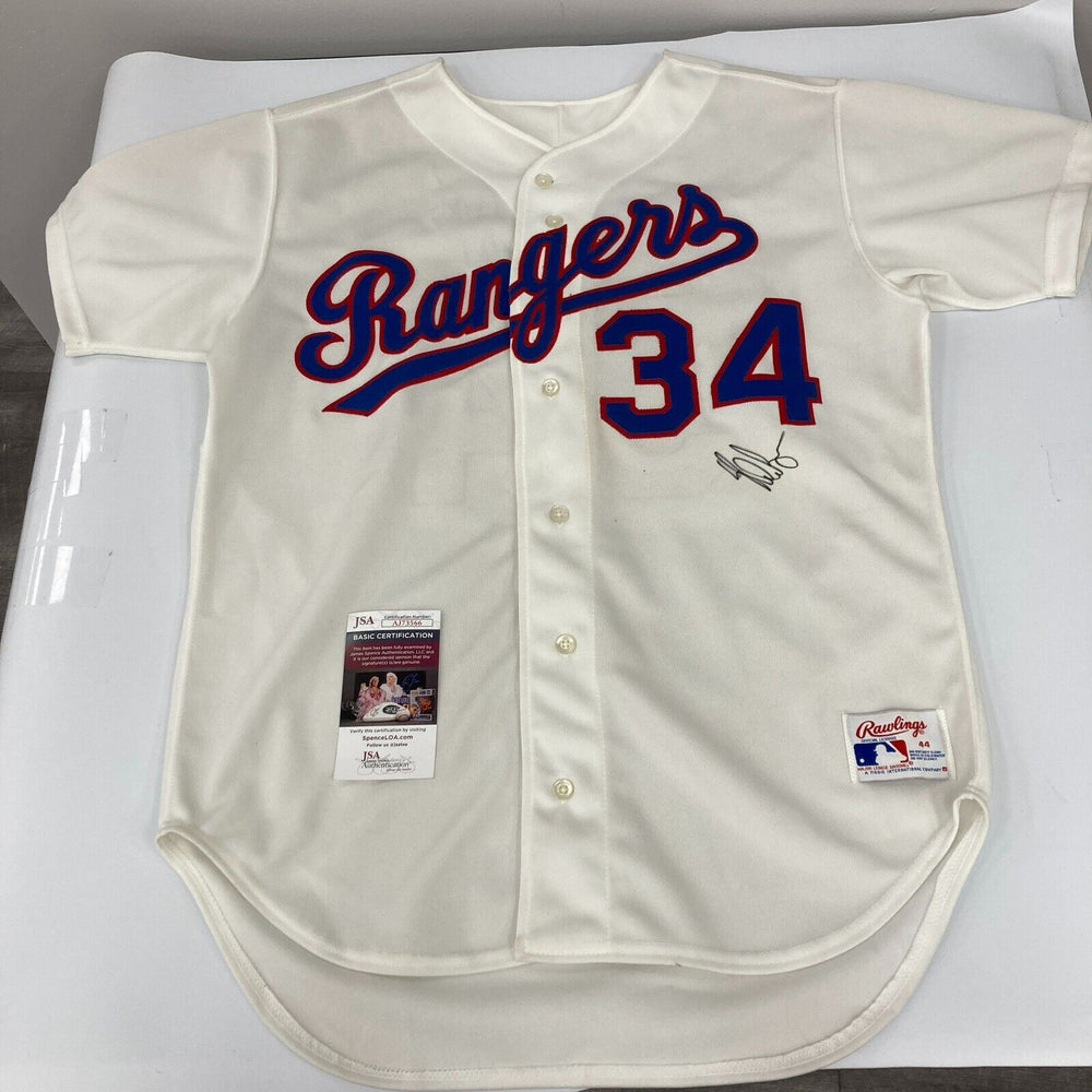 Nolan Ryan Signed Authentic 1980's Texas Rangers Jersey With JSA COA