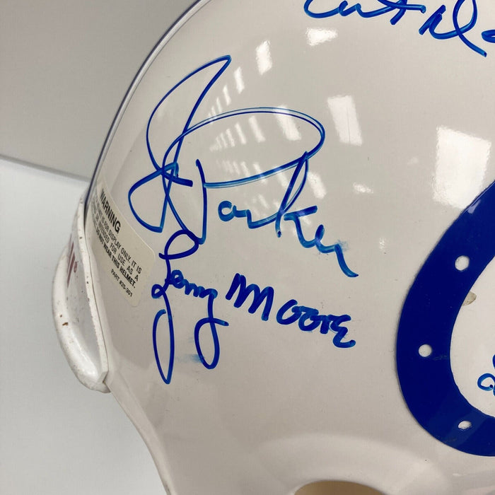 Johnny Unitas Baltimore Colts Hall of Fame Legends Signed Full Size Helmet JSA