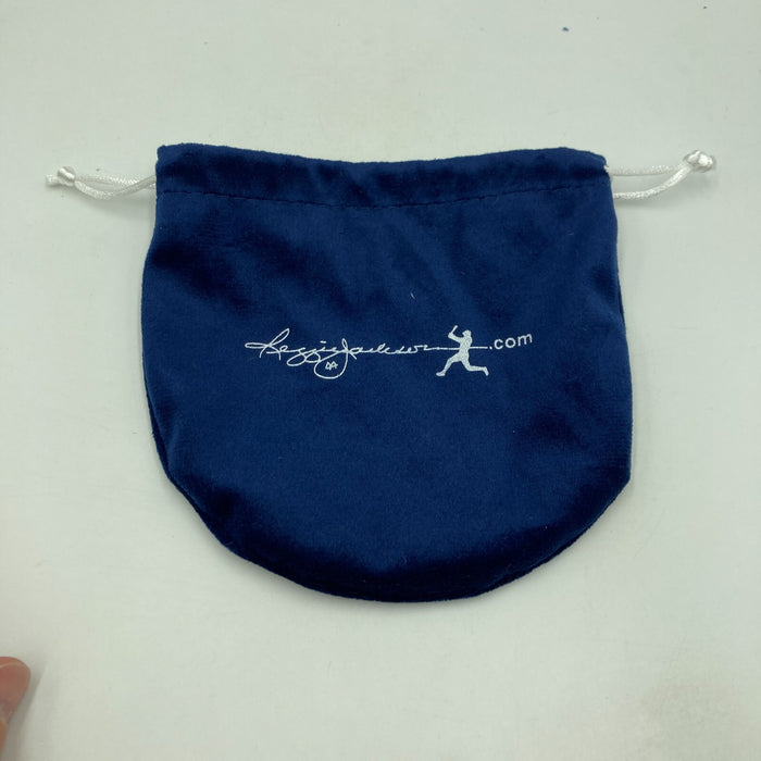 Joe Montana Signed Heavily Inscribed Career STAT Baseball Reggie Jackson COA