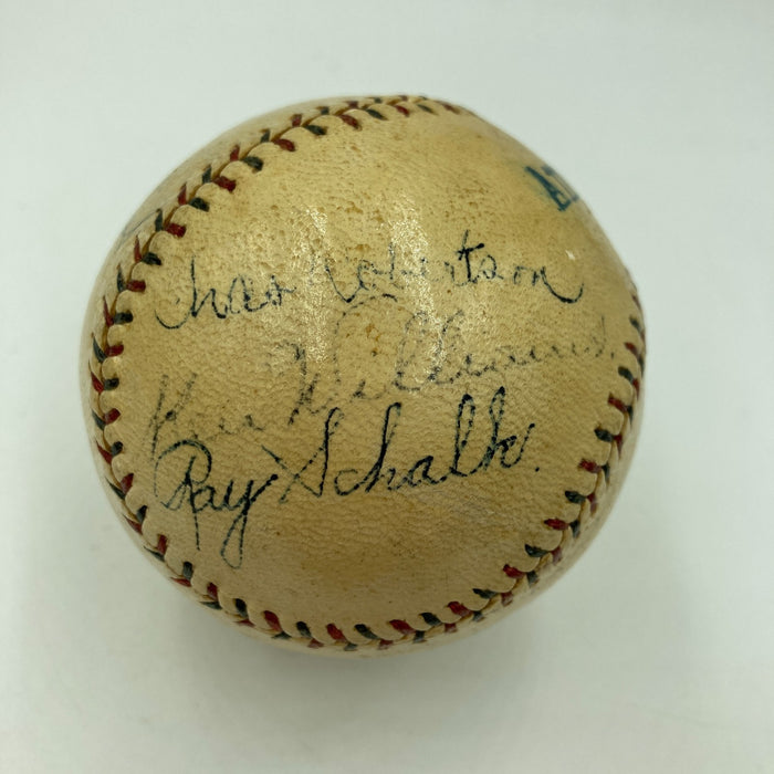 Babe Ruth Ty Cobb Walter Johnson Tris Speaker George Sisler Signed Baseball JSA