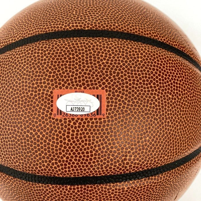 John Wooden "UCLA" Signed Rawlings NCAA Basketball JSA COA