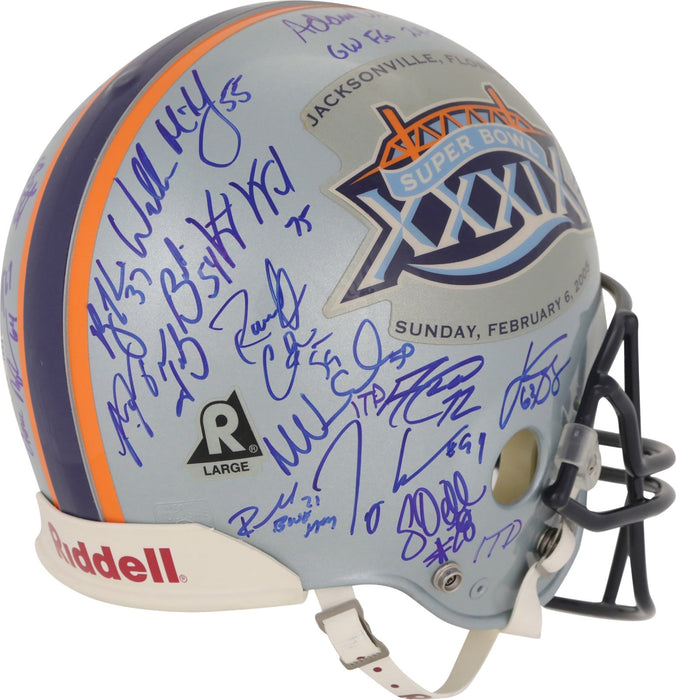 2004 New England Patriots Super Bowl Champs Team Signed Helmet Tom Brady PSA DNA