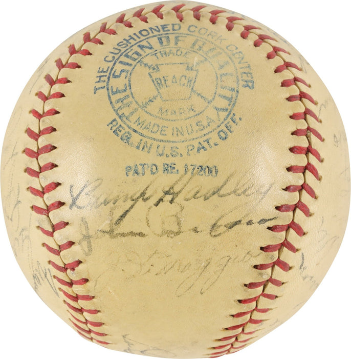 1936 New York Yankees World Series Champs Team Signed Baseball Lou Gehrig PSA