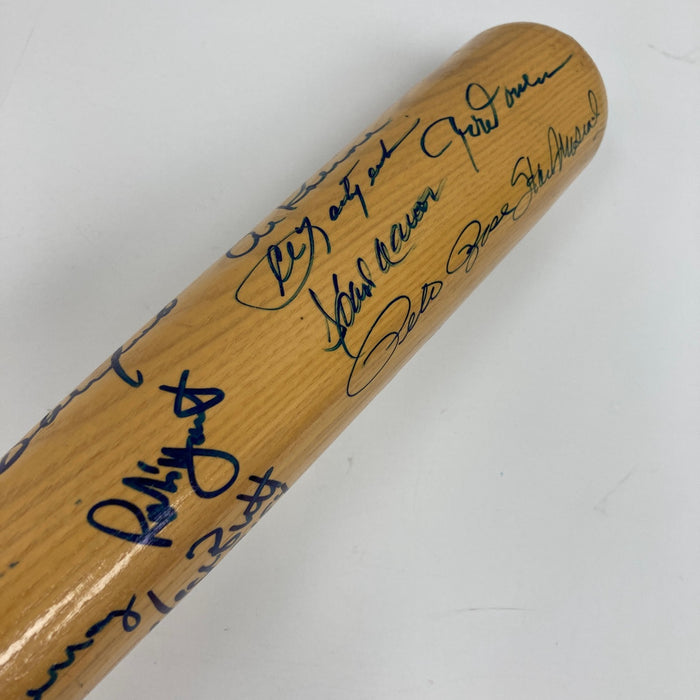 3,000 Hit Club Multi Signed Baseball Bat Willie Mays Hank Aaron 16 Sigs PSA DNA