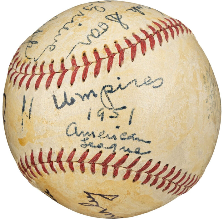 Eddie Gaedel August 19, 1951 At Bat Umpires Signed Game Used Baseball Beckett