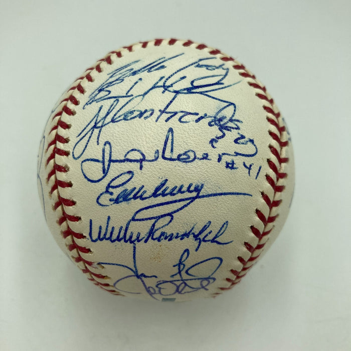 2003 New York Yankees Team Signed Baseball Derek Jeter Mariano Rivera JSA COA