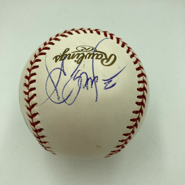 2003 Florida Marlins World Series Champs Multi Signed W.S. Baseball JSA COA