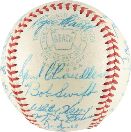 The Finest Roger Maris 1958 Kansas City Athletics Team Signed Baseball PSA DNA