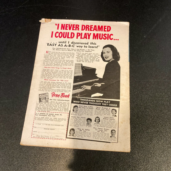 Tony Bennett Signed 1954 Vintage Music Magazine With JSA COA
