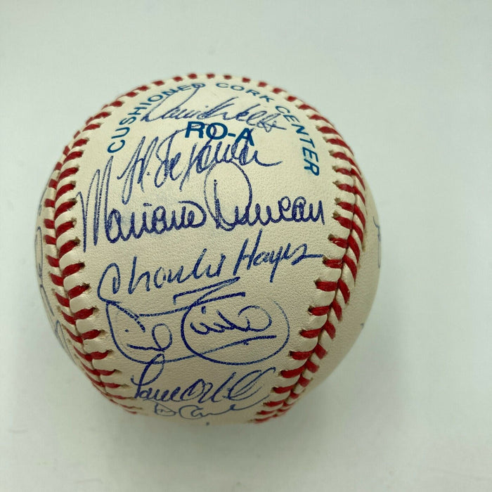 Stunning 1996 New York Yankees World Series Champs Team Signed Baseball JSA COA