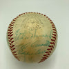 1957 New York Yankees AL Champs Team Signed Baseball Mickey Mantle JSA COA