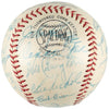 Beautiful 1956 Milwaukee Braves Team Signed NL Giles Baseball Hank Aaron JSA COA