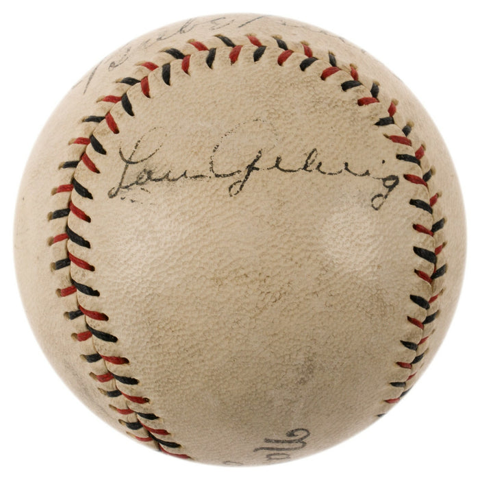 Magnificent Babe Ruth & Lou Gehrig Dual Signed 1927 National League Baseball JSA