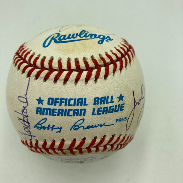 Rare No Hitter Pitchers Multi Signed Baseball 11 Signatures JSA COA