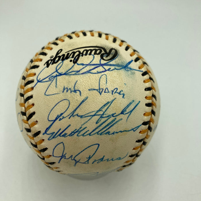 1994 All Star Game National League Team Signed Baseball Barry Bonds PSA DNA COA