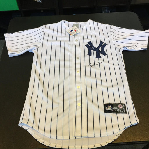 Miguel Andujar Signed New York Yankees Authentic Majestic Jersey Beckett COA BAS