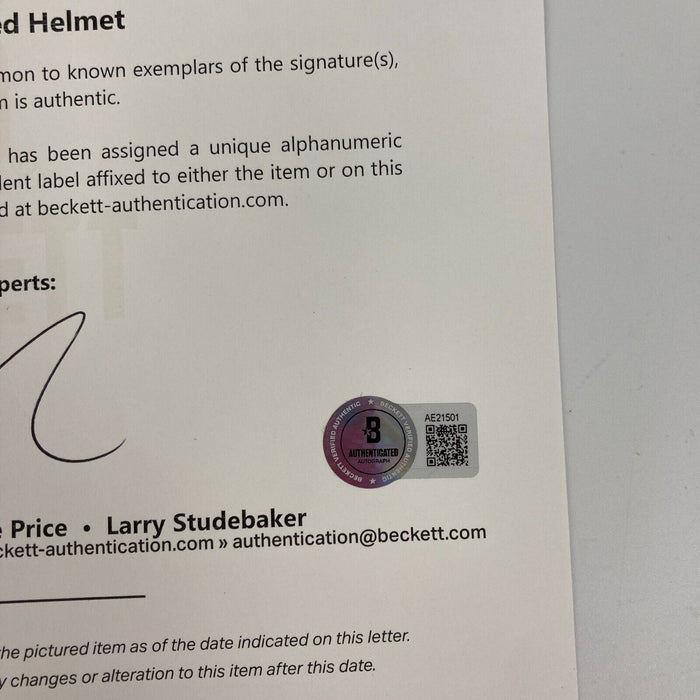 President Donald Trump Full Name Signed Buccaneers Super Bowl Helmet Beckett COA