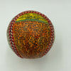 Beautiful Hand Painted George Sosnak Folk Art Baseball Eddie Stanky 1/1 Signed
