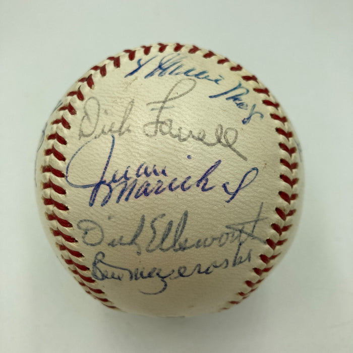 1964 All Star Game Team Signed Baseball Roberto Clemente Willie Mays Koufax PSA