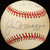 Joe Dimaggio Signed Heavily Inscribed STAT Baseball JSA COA