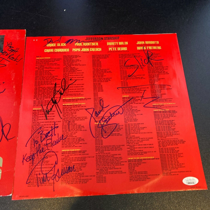 Jefferson Starship Band Signed Autographed Album With 11 Signatures JSA COA