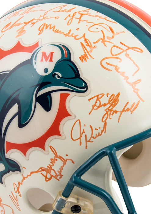 1972 Miami Dolphins Super Bowl Champs Team Signed Full Size Helmet PSA & Beckett