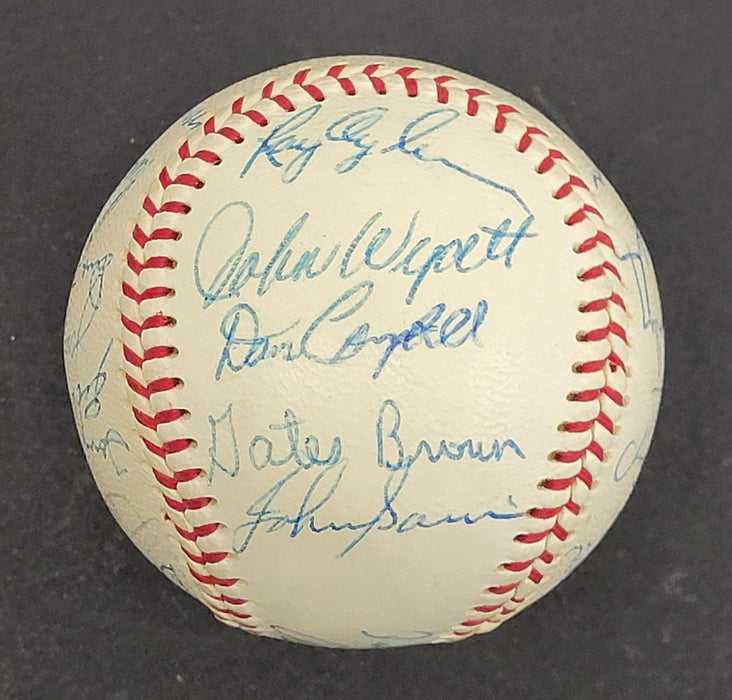Beautiful 1968 Detroit Tigers World Series Champs Team Signed Baseball JSA COA