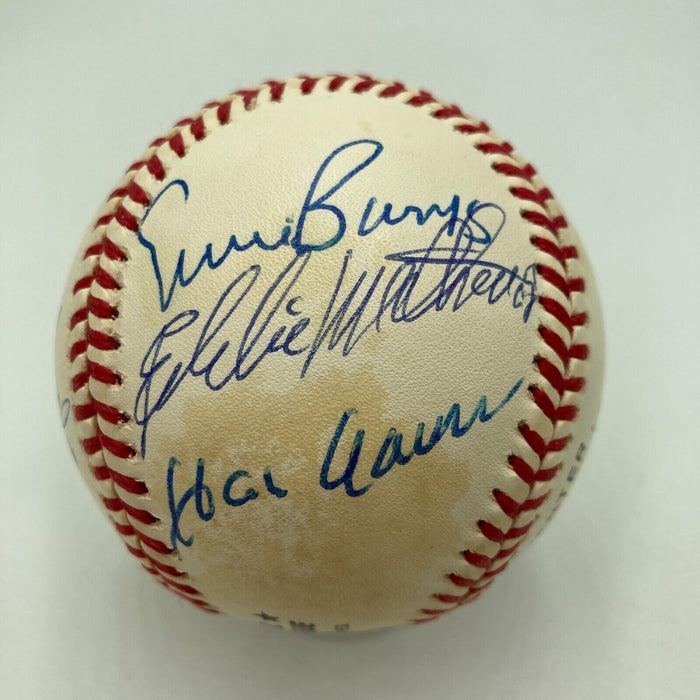 Mickey Mantle Willie Mays Aaron 500 Home Run Signed Baseball PSA DNA Auto 9