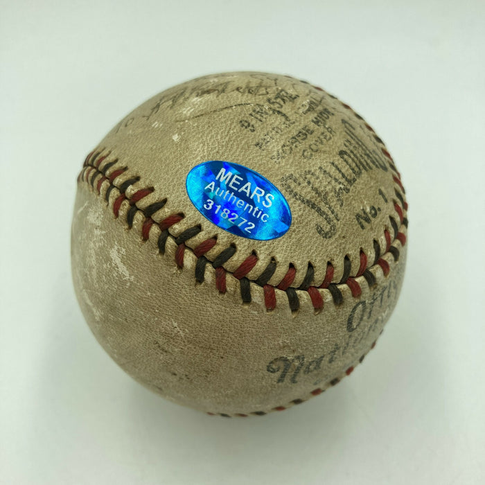 1932 Chicago Cubs Signed Game Used Baseball From Pennant Clinching Game JSA COA