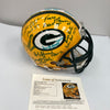 Green Bay Packers Hall Of Fame Legends Signed Full Size Helmet 28 Sigs JSA COA