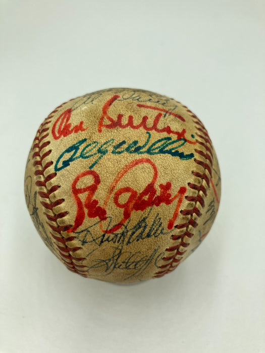 Willie Mays Hank Aaron Sandy Koufax Hall Of Fame Multi Signed Baseball 31 JSA