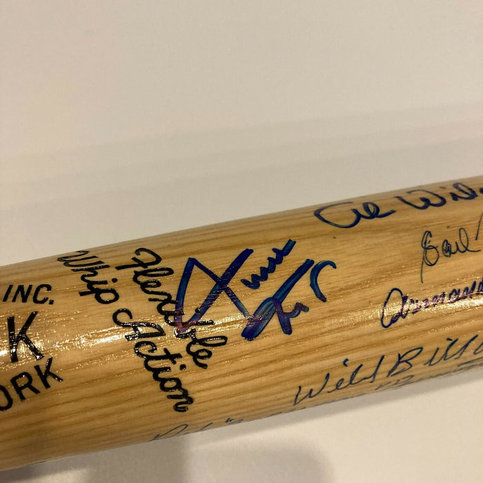 Willie Mays Negro League Legends Multi Signed Baseball Bat With JSA COA