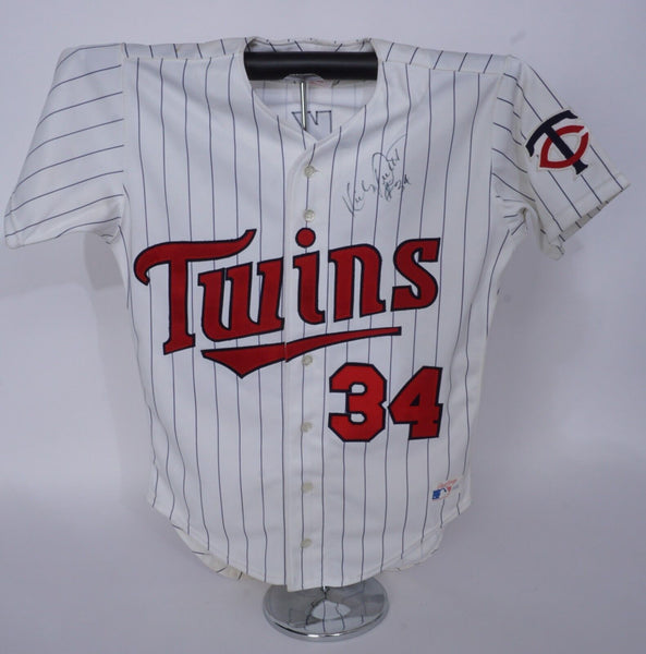 Kirby Puckett Signed 1980 s Minnesota Twins Authentic Jersey Beckett COA