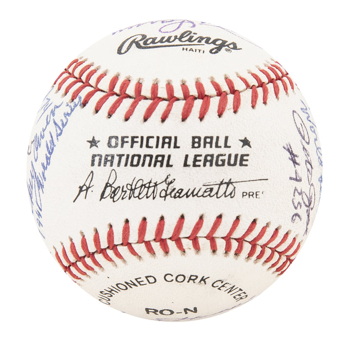 Baseball Great Moments Signed Baseball Hank Aaron Nolan Ryan Don Larsen Beckett