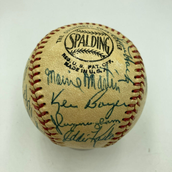 1958 St. Louis Cardinals Team Signed National League Baseball Stan Musial JSA
