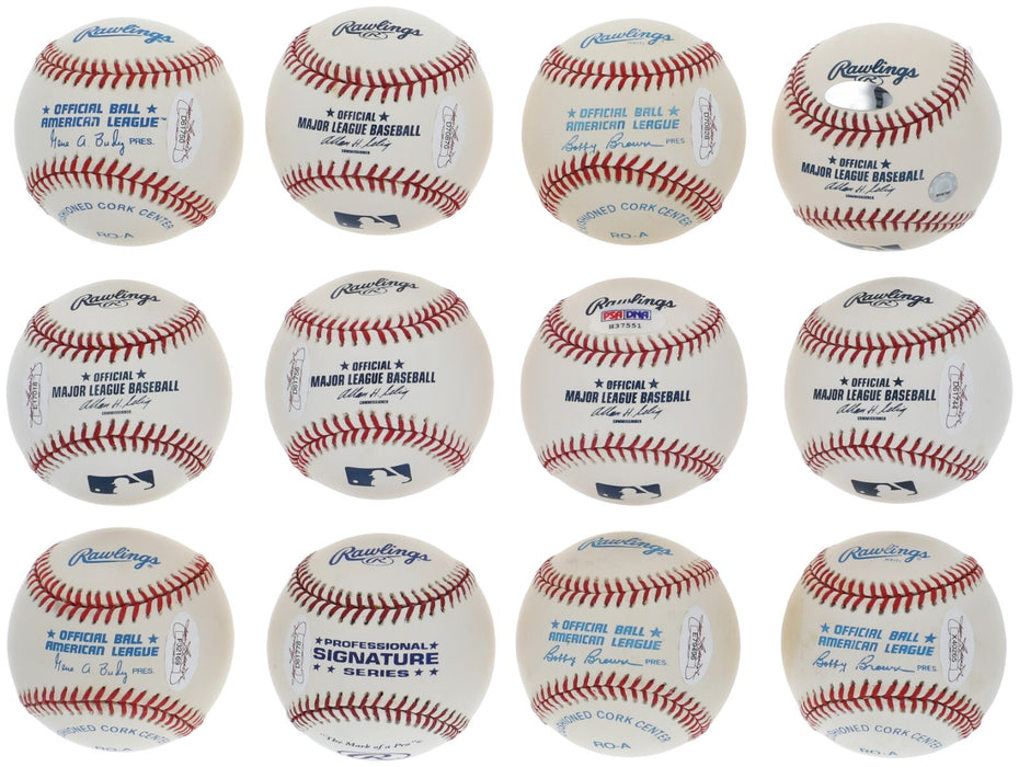 1956 New York Yankees WS Champs Team Signed Baseball Collection 33 Balls JSA COA