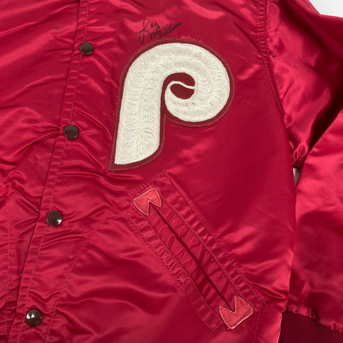 Larry Milbourne Game Used Signed 1983 Philadelphia Phillies Wilson Jacket
