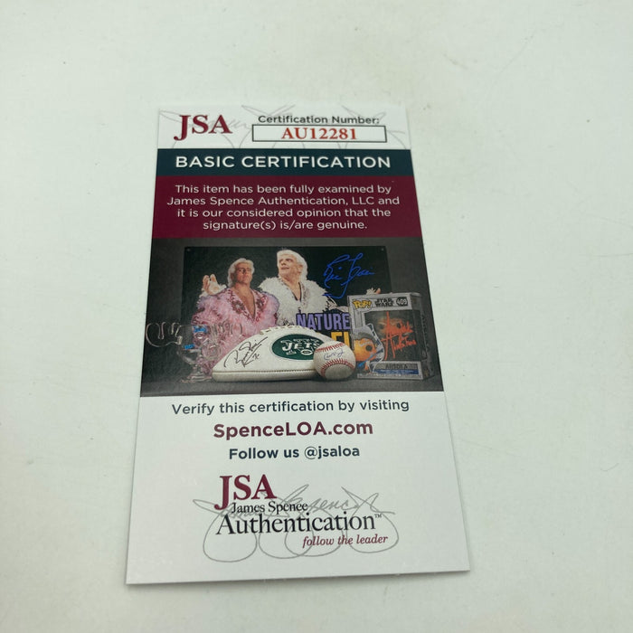 Angelo Bertelli Signed 1950's American League Cronin Baseball Heisman Trophy JSA