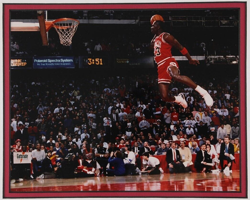 Michael Jordan Signed Chicago Bulls Game Used Floor UDA Upper Deck Hologram