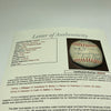 Joe DiMaggio Hank Greenberg Ernie Banks Hall Of Fame Multi Signed Baseball JSA