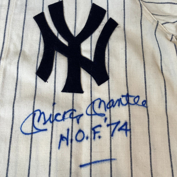 The Finest Mickey Mantle "Hall Of Fame 1974" Signed New York Yankees Jersey JSA