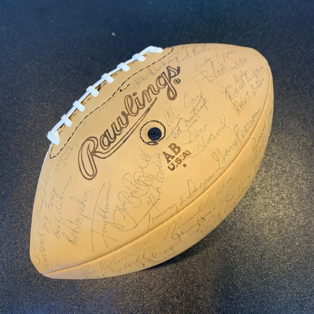 1975 Texas Longhorns Team Signed Rawlings NCAA Football