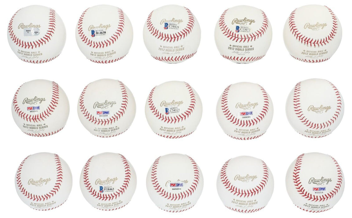2012 San Francisco Giants World Series Champs Team Signed Baseballs (30) Balls